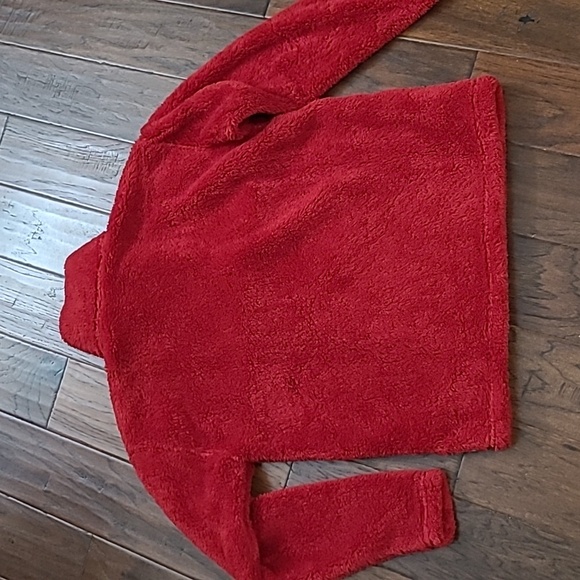 Eddie Bauer Red Fleece 1/4 Zip Pullover size Large - Picture 2 of 8